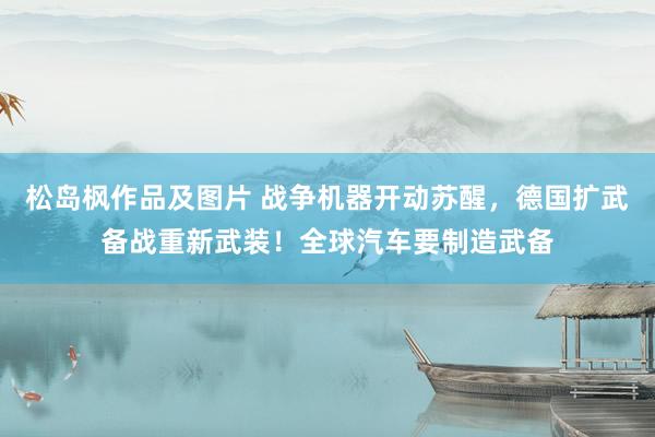 松岛枫作品及图片 战争机器开动苏醒，德国扩武备战重新武装！全球汽车要制造武备
