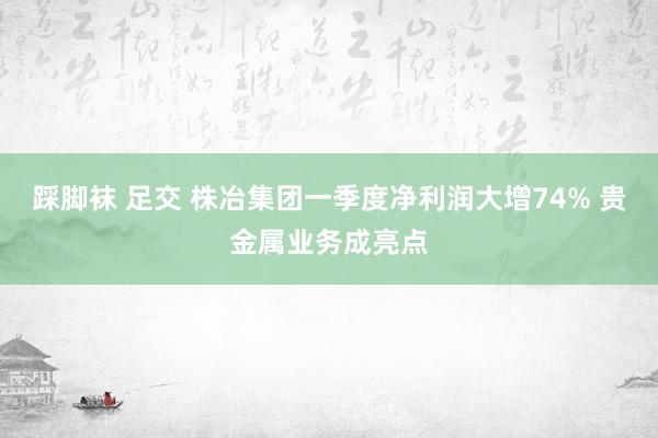 踩脚袜 足交 株冶集团一季度净利润大增74% 贵金属业务成亮点